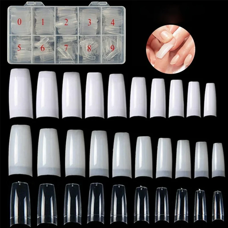 Bellinails 500pcs/Box Transparent Extension False Curved Gelly Tips Nail Products And Nail Care Soft Gel Nail Tips