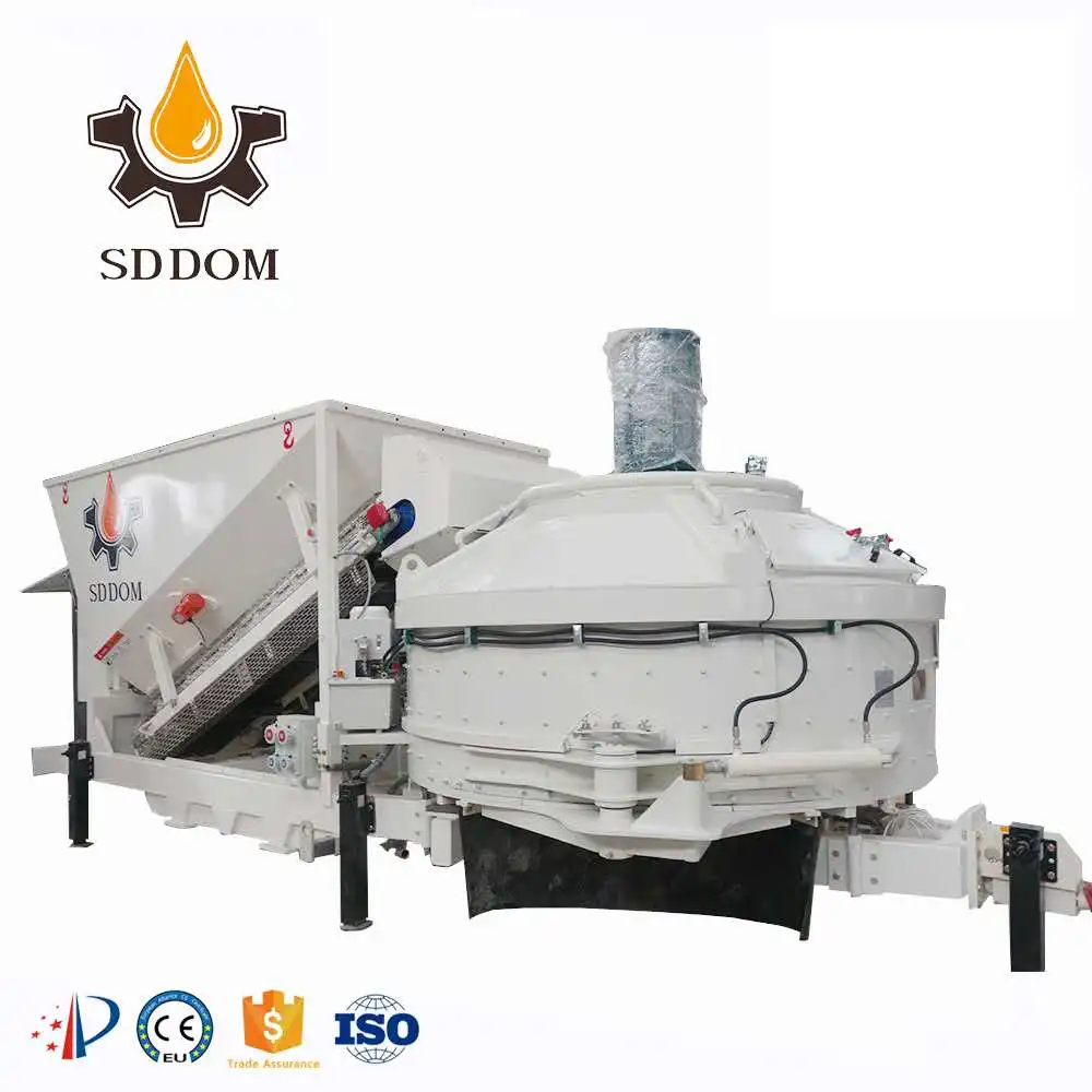 MC1200 small concrete batching plant with Siemens Control system