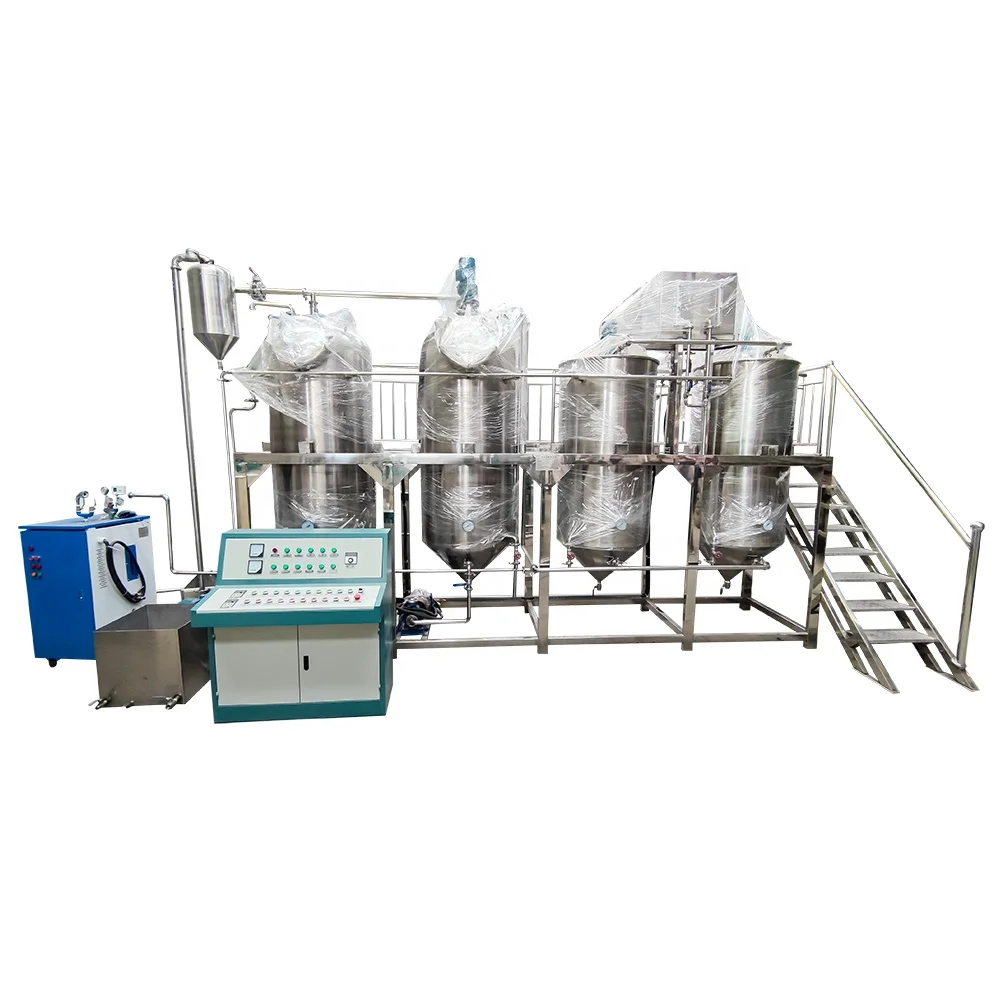 palm oil fractionation machine/Copra crude oil refining deodorization machine/crude palm coconut oil refinery plant