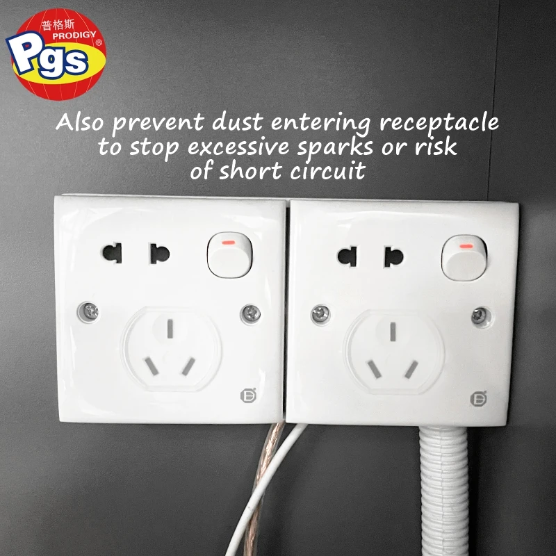 Factory OL002 Outlet 6Pcs Wall Plug Protector Electric Socket Guard Plug Protector Baby Anti Electric Shock Plug Protector