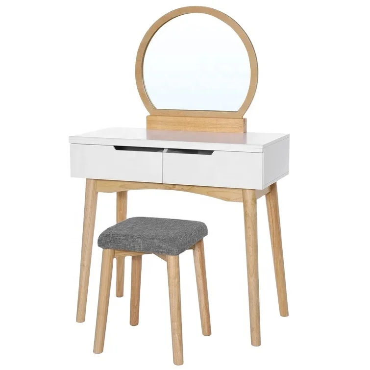 
Лидер продаж Amazon, Новое поступление, заводской поставщик, бесплатный образец туалетного столика, туалетный столик с табуретом и зеркалом для гостиной 