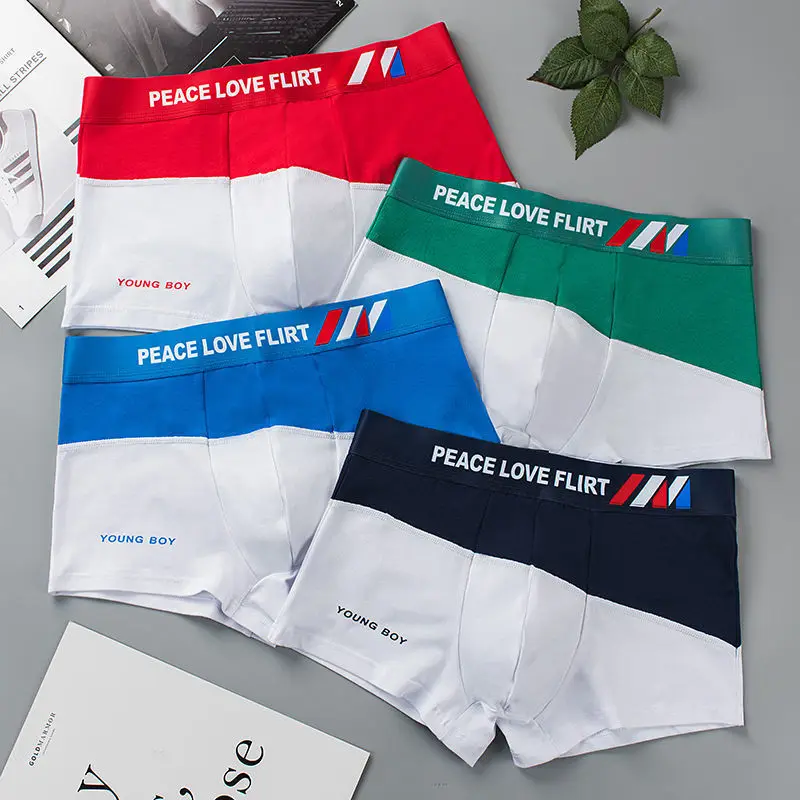 Brand Boxer Mens Underwear Men Cotton Underpants Male Pure Men Mid waist seamless cotton Panties Shorts Underwear