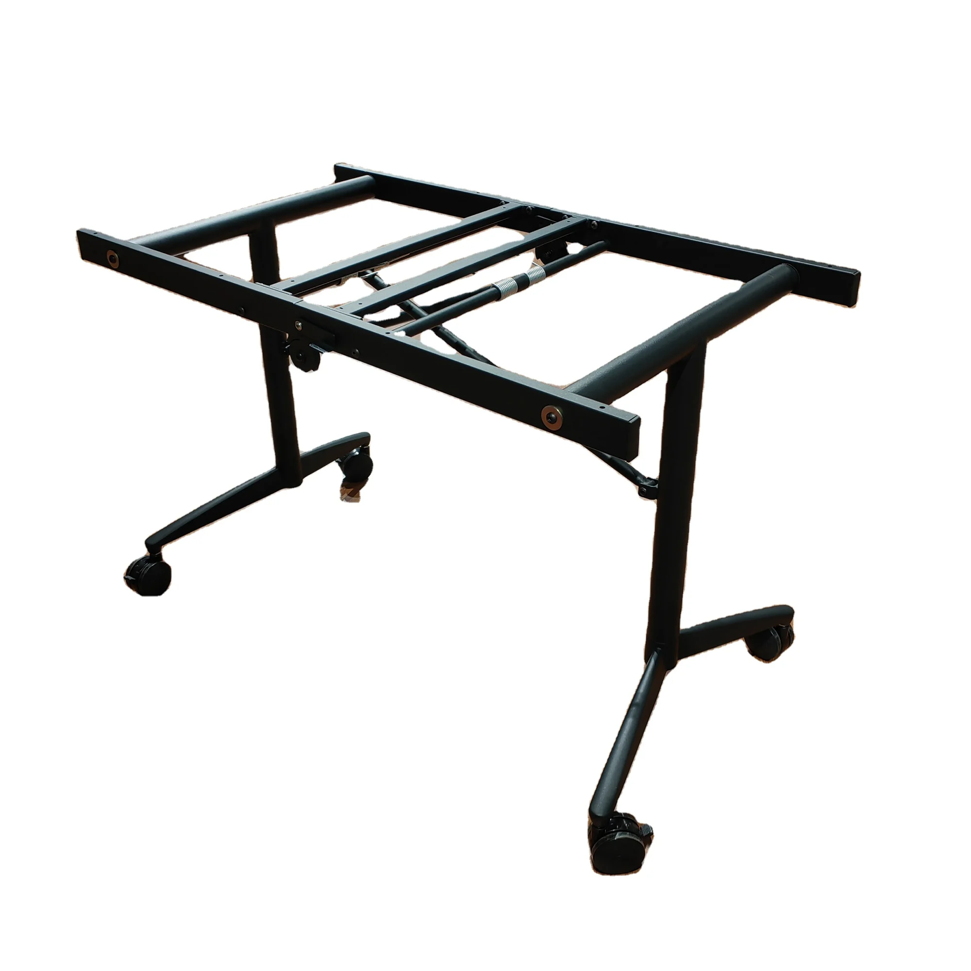 Commercial Furniture Hardware Folding Training Table Legs Moveable Table Frame Metal for Office Table