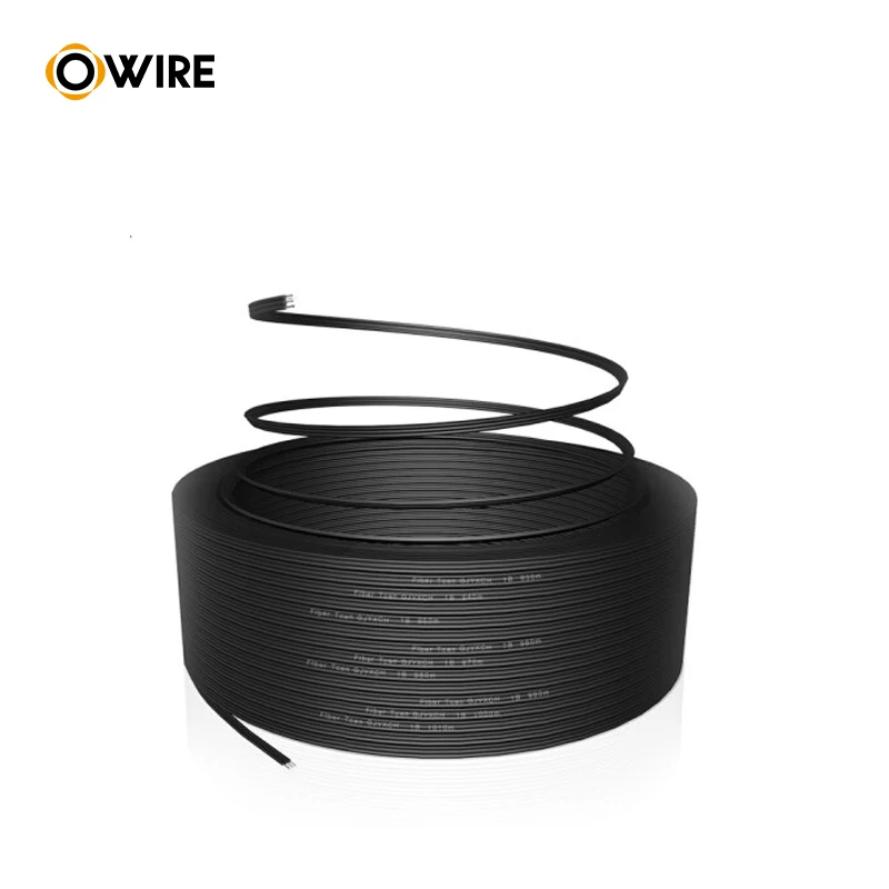  Owire цены по прейскуранту завода-изготовителя Fttx Ftth 2 ядра волоконно-оптический кабель оптического волокна кабеля падения