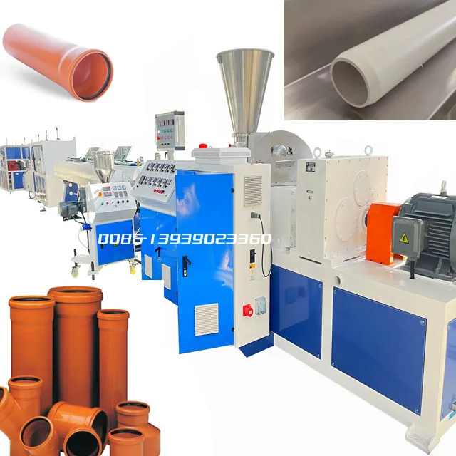 Высокоэффективная пластиковая электрическая труба 16-630 мм машина для производства труб из ПВХ производственная линия экструдера