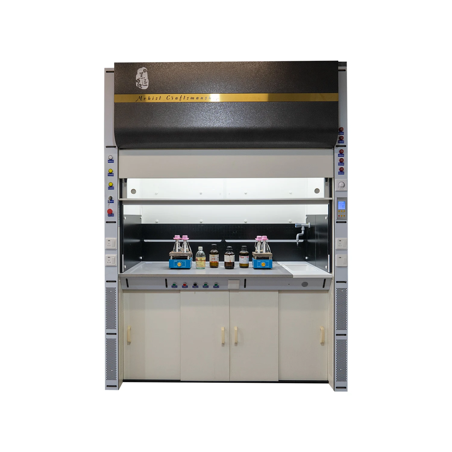 Acid & Alkali Resistant Fireproof Explosion Proof Chemical Lab Fume Cupboard Heat Resistant