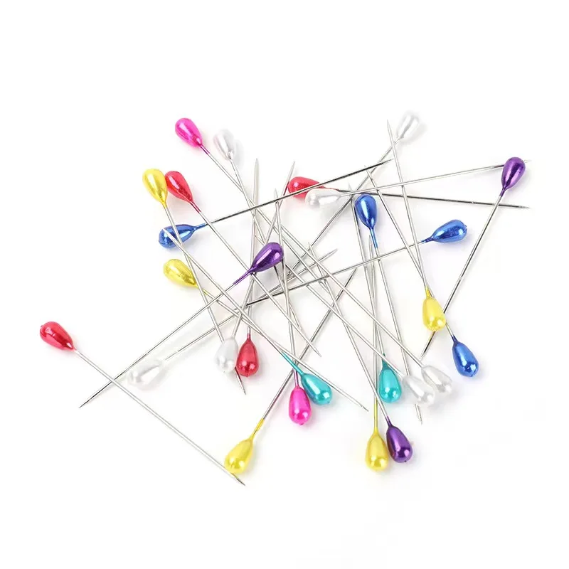 Not easy to bend melange quality oval pearl head rustless push pin