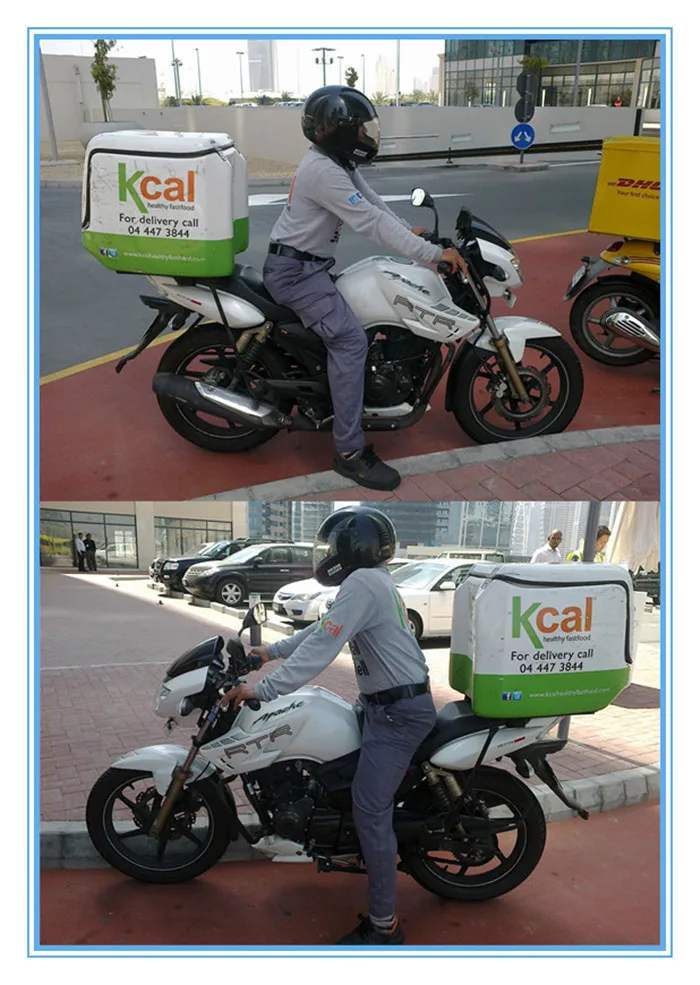 
pizza bicycle and motorcycle rear delivery box with led Model no. JYB-04 