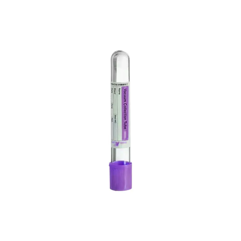 New EDTA TUBE Purple Top Customized 1ml-10ml Disposable Vacutainer Vacuum Blood Sample Collection Tube For Hospital