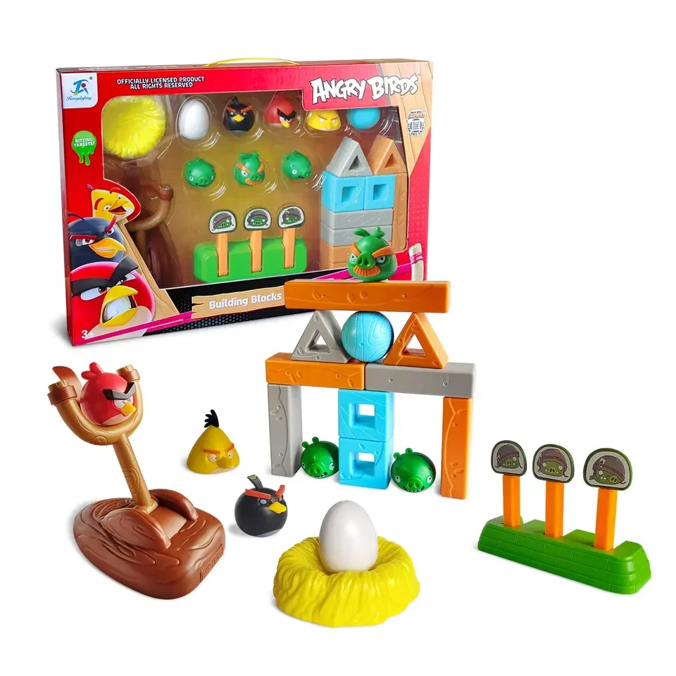 OEM ODM мультяшная игрушка птица сердитый экшн фигурка космические настольные игры детская головоломка Рогатка блок игрушки модель для подарка