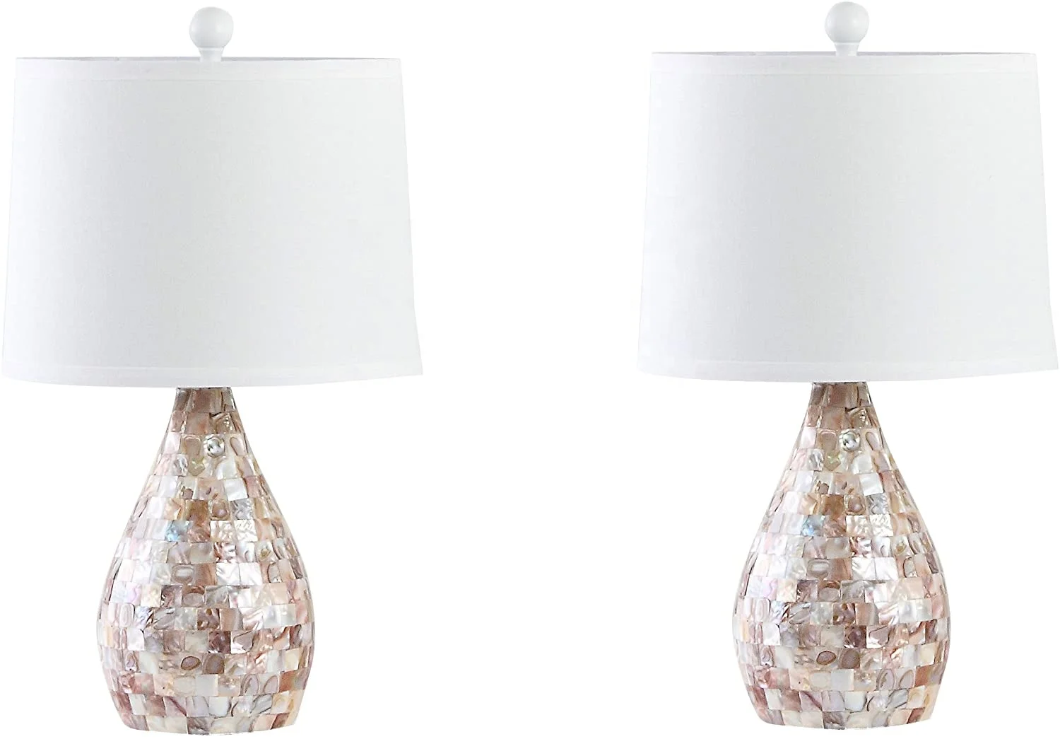 Latest Mother Of Pearl Inlay Table Lamp for indoor lightning or table Bed Side lamps by United Trade World