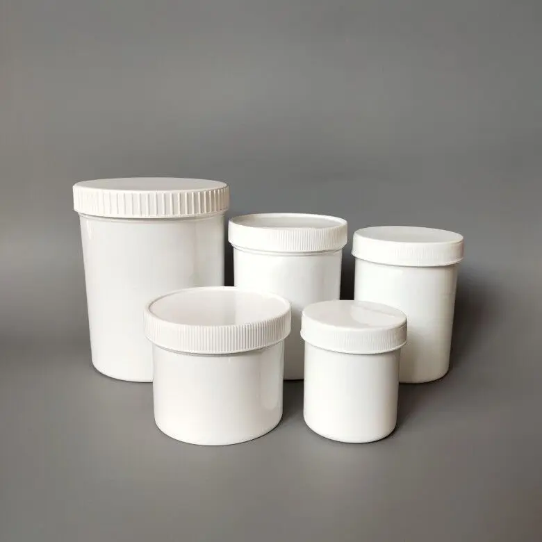 Wholesale PP 16 oz 500ml HDPE Plastic Jar Cream Container White pp