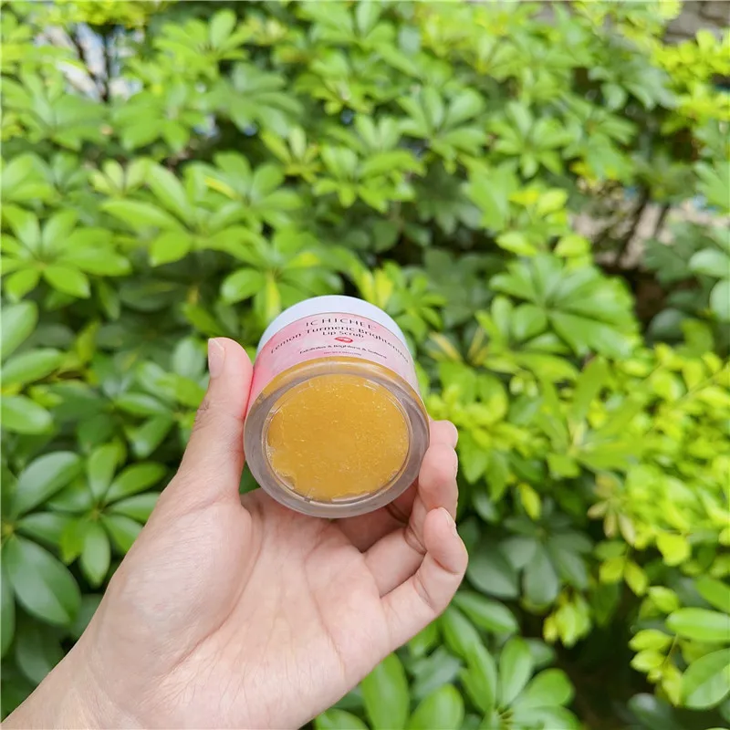 Glowing Turmeric smoking lip scrub for wholesales