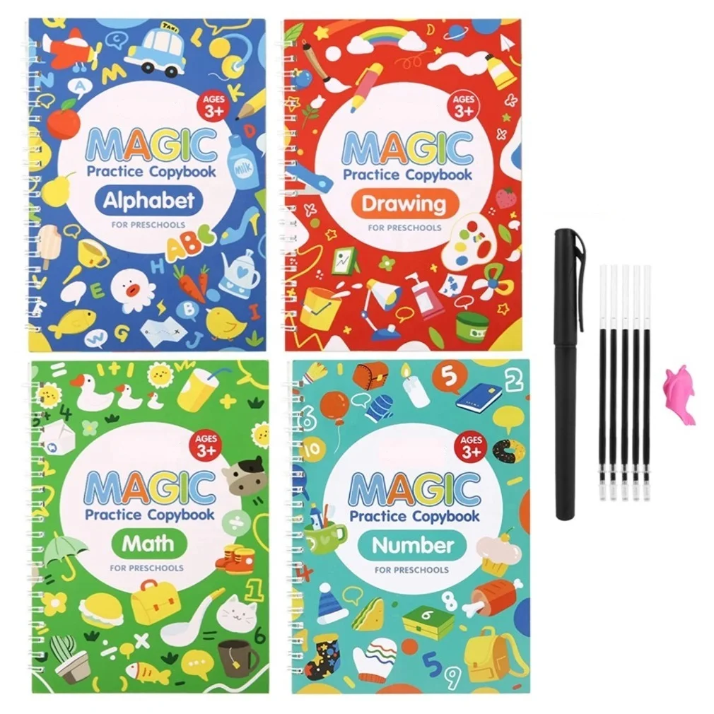  Dropship Magic Practice Copybooks kids Reusable Book
