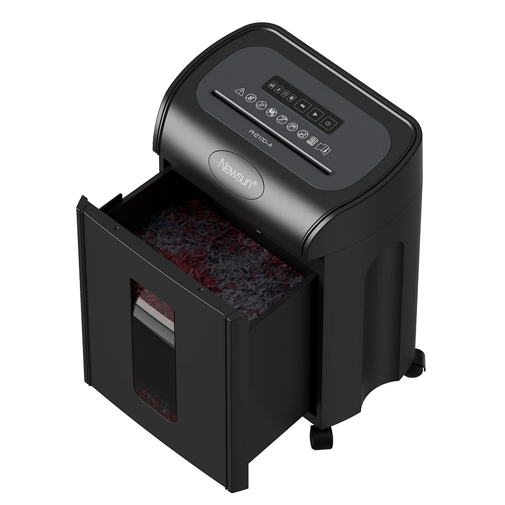 P5 10 Sheets Micro Cut Paper Shredder 18 Liter Pull-out Bin,Silent 56dB,20 Mins Shredding Time,LED Indication,Hot Selling