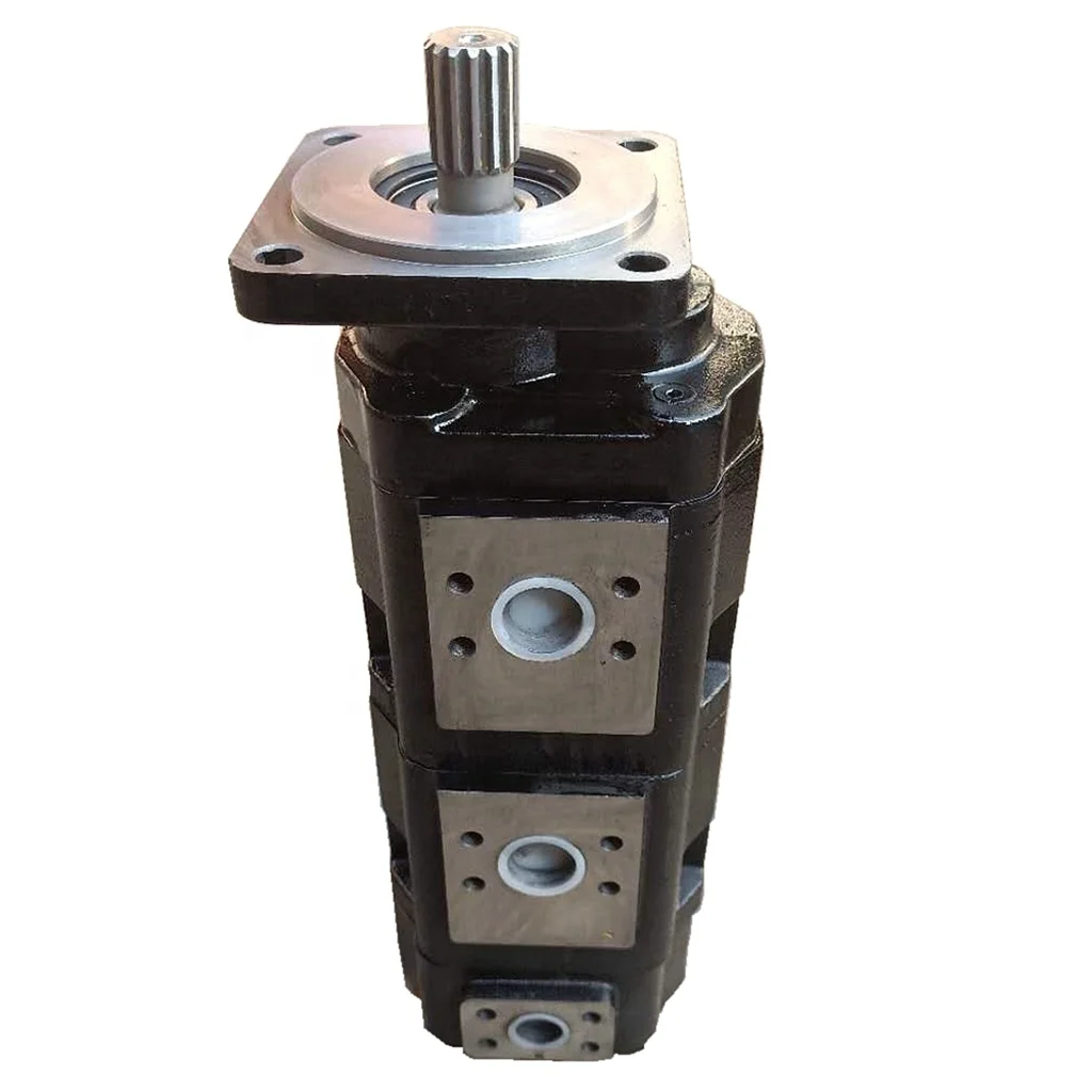 CBJHP 80 /  63 / 50  Spline Shaft High Pressure Triple Gear Pump Hydraulic