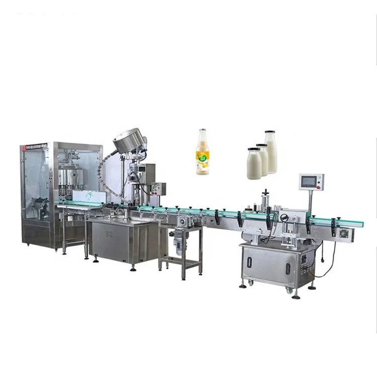 u shape filling machine with conveyor belt glass bottle filling and capping labeling bottling line machine for distillery