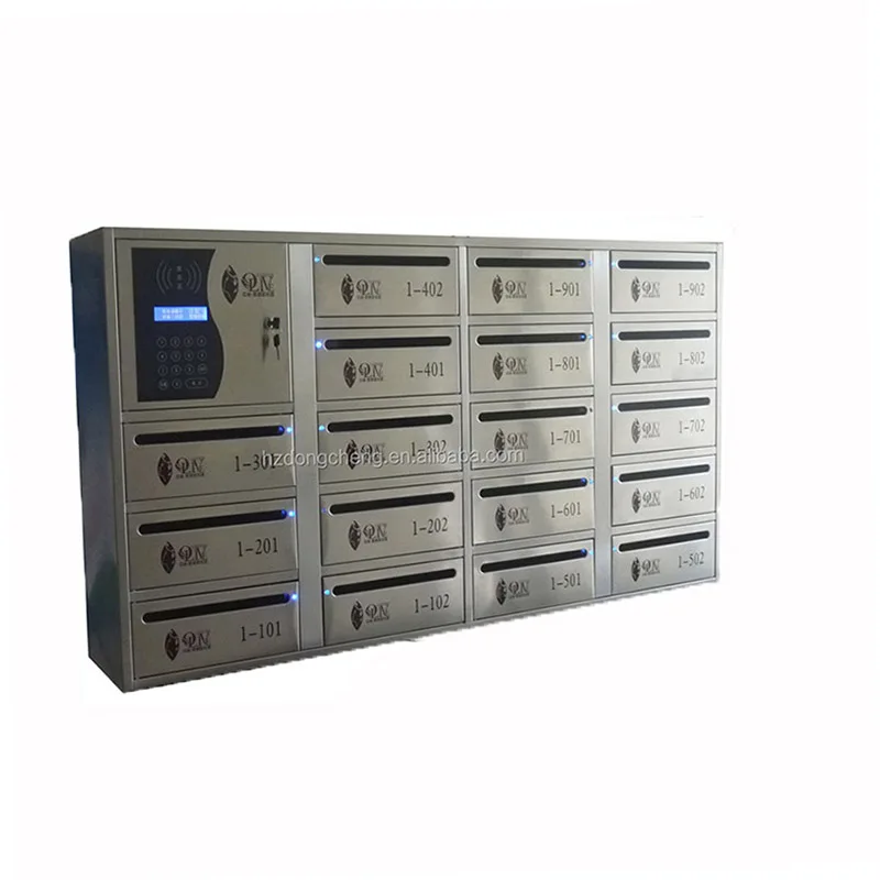 Password Card Access Electronic Mailbox Intelligent Smart Mail Lockers