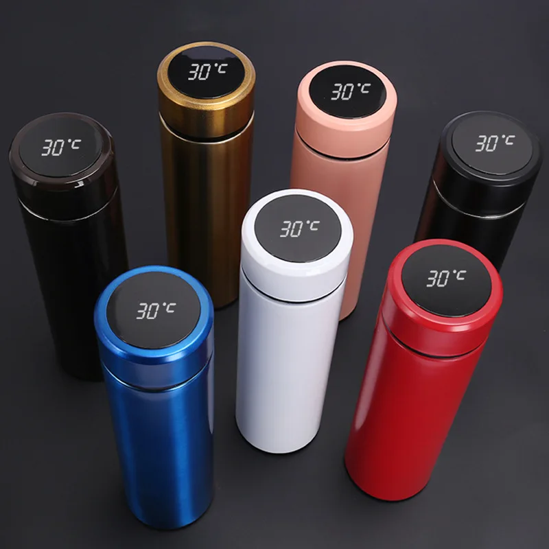 High Quality LED Temperature Display Smart Water Bottle Travel Vacuum Flask Insulated Thermos