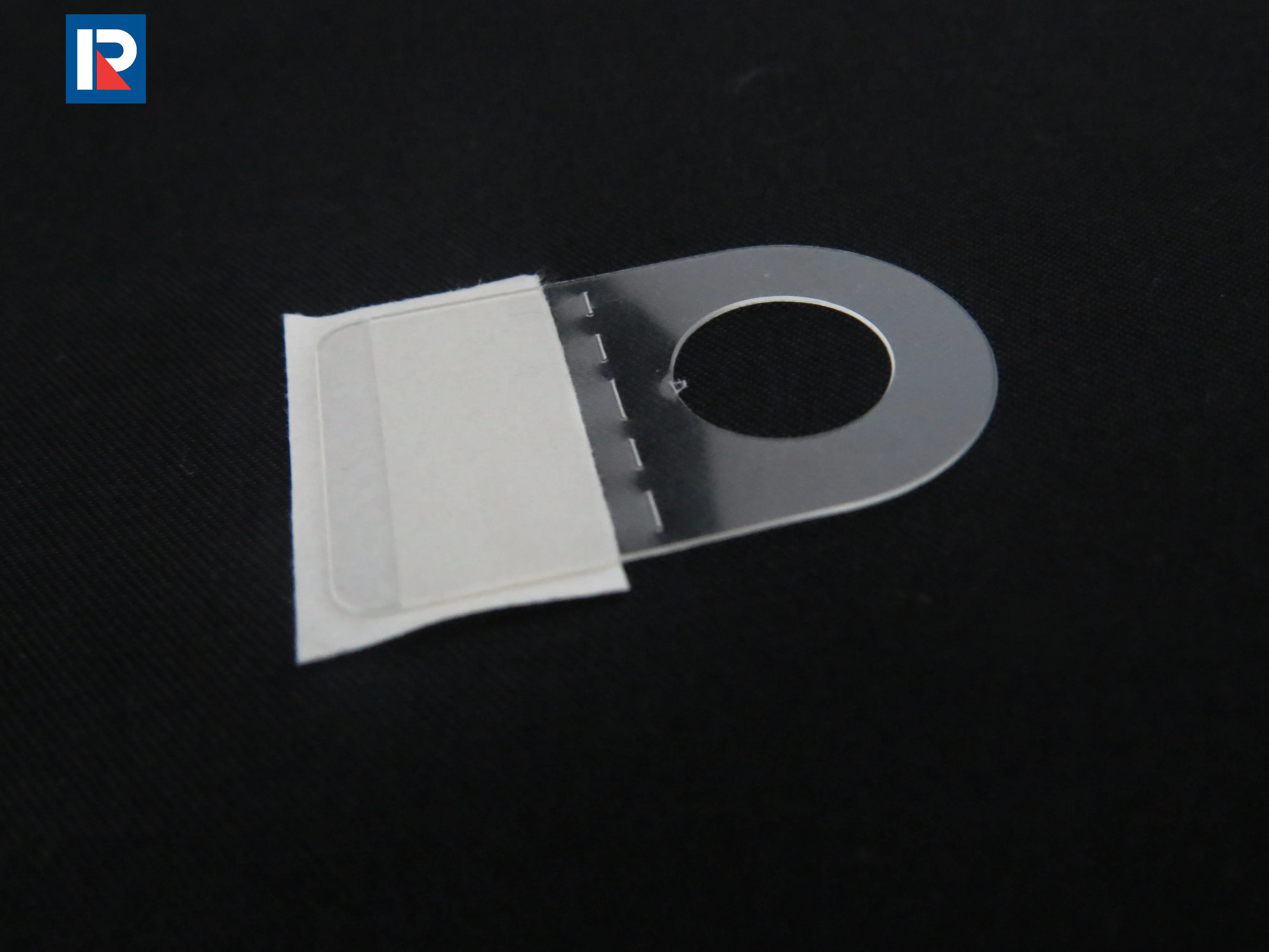 2023 Good Price Adhesive Tab PVC Transparent Hang Tabs Plastic Sticker Hooks For C-store Supermarket Retail Display