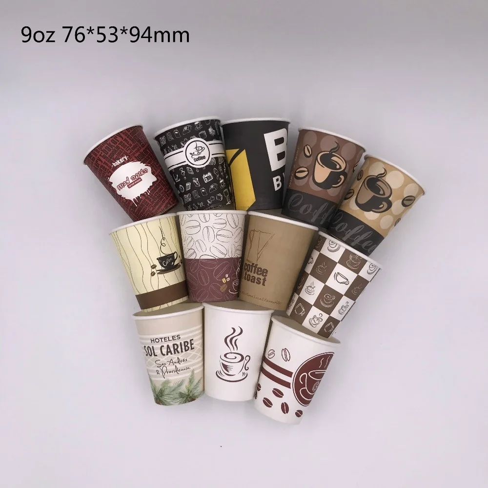 
eco friendly recyclable paper coffee cup with logo printing 
