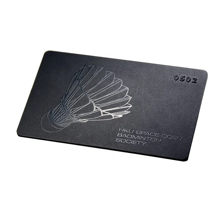 Custom Printed Brushed Metal High End Personal Business Card