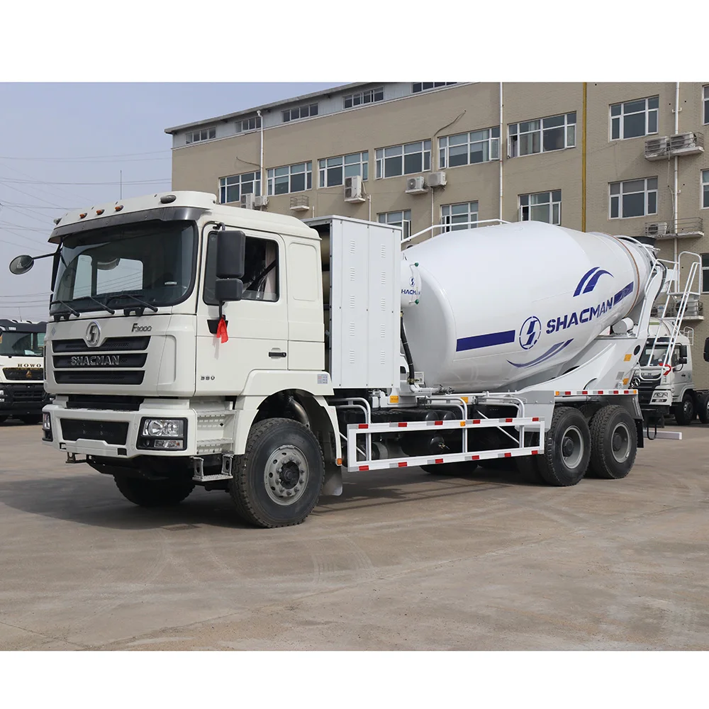 SHACMAN CNG concrete mixer truck transit mixer cement mixers suppliers