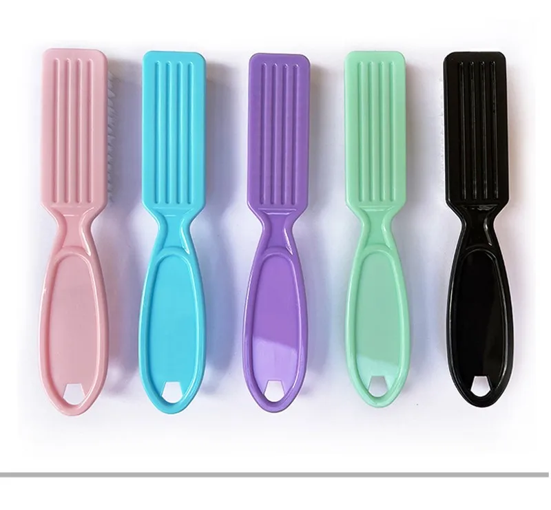 TSZS Newest Top Quality Custom Nail Use Brush Nail Clean Brush Manicure Pedicure Plastic Long Handle Brush