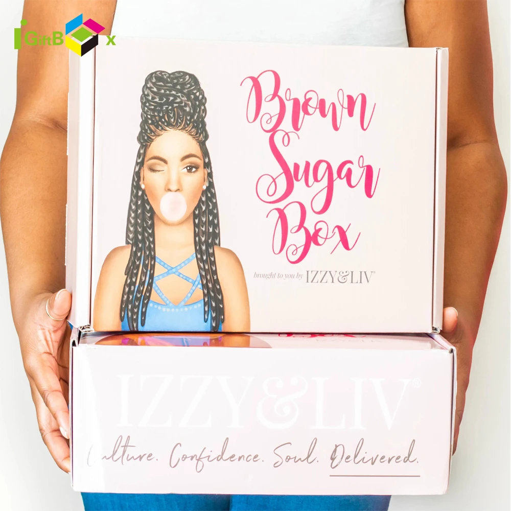 Custom Logo Printed Kraft Clothing / Gift / Shoes Gift Paper Box Packaging Cardboard Shipping Mailer Paper Gift Box