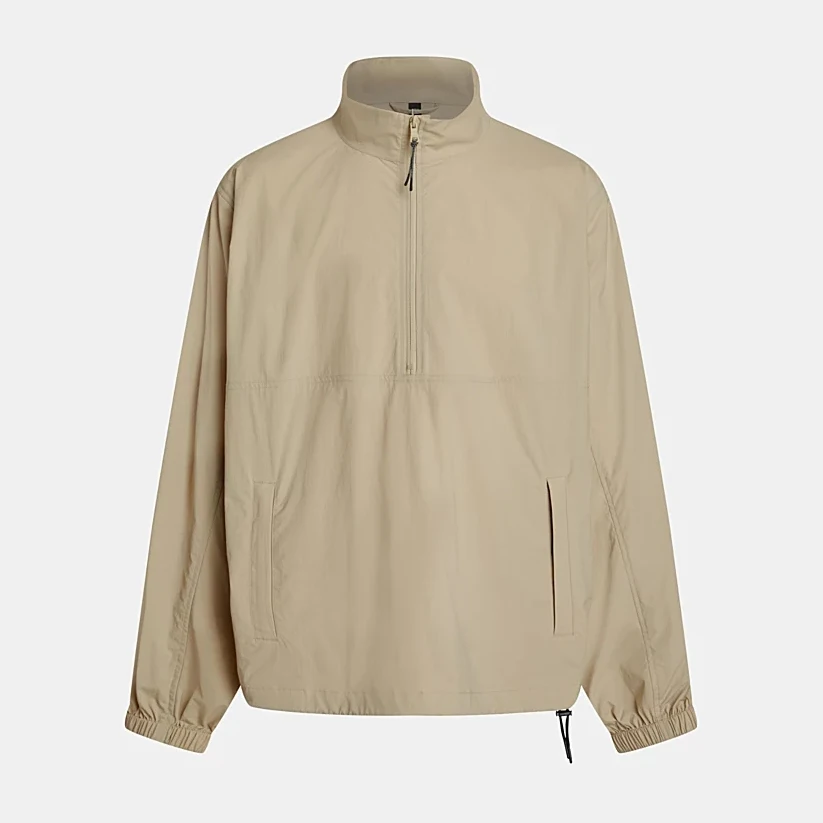 Custom Fashion Men Windbreaker Outdoor Plus Size Polyester Nylon Sports Half Zip Up Jackets