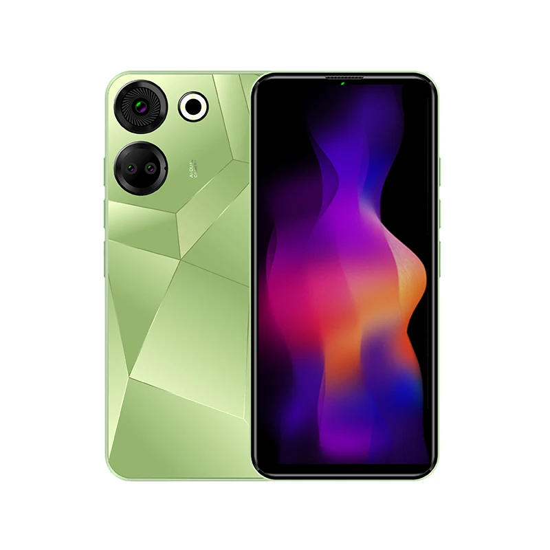 S805 4000mAh Android 11 6.52inch 64GB ROM 4G Celular Phone Dual Sim Card Slots Face Unlock 3G & 4G Smartphone with Fingerprint