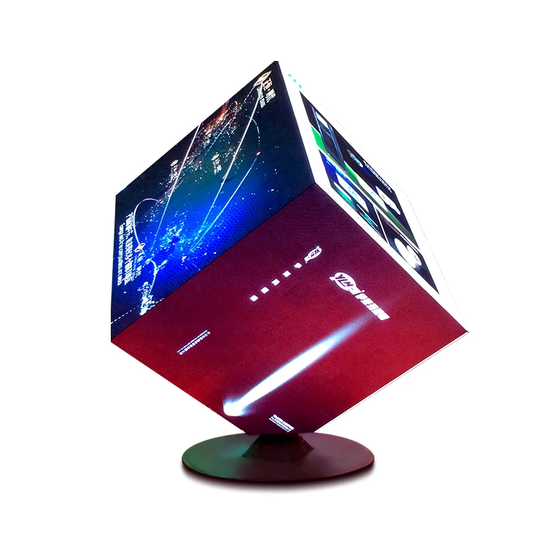5 Sides Display High Brightness P1.86 P2 P3 P4 P5 Led Cube Display For Events