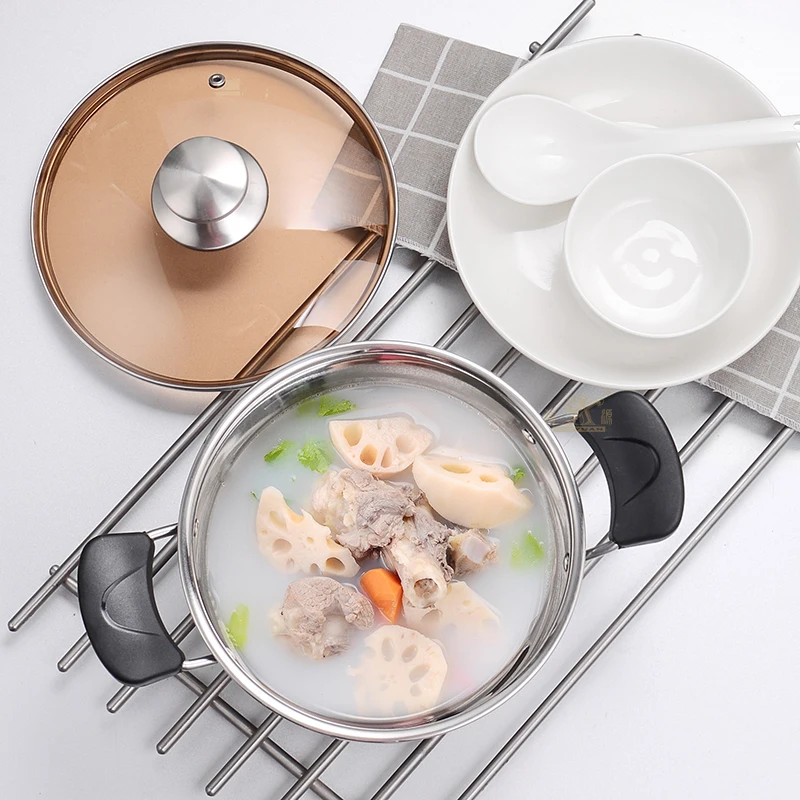 Hot sale professional kitchen stock pot kitchenware set stainless steel soup pot