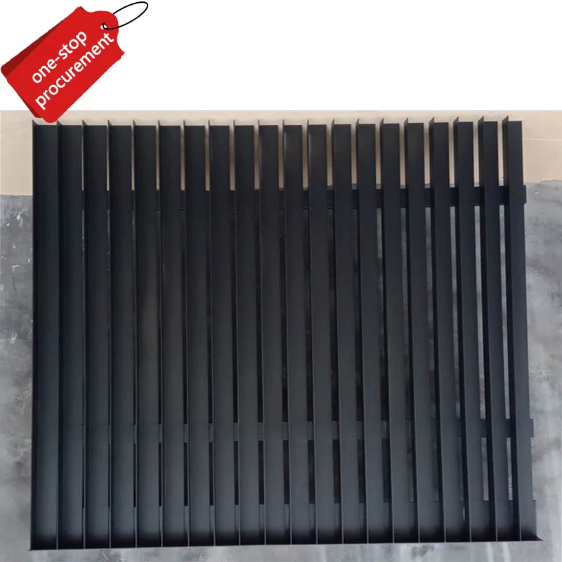 China industrial custom metal vertical aluminum alloy fence slat for blinds