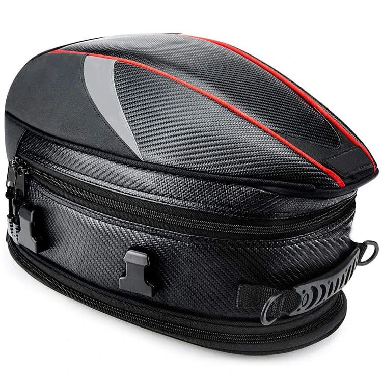 Waterproof Motorcycle Seat Bag Moto Tail Bag Motorcycle Helmet Bag