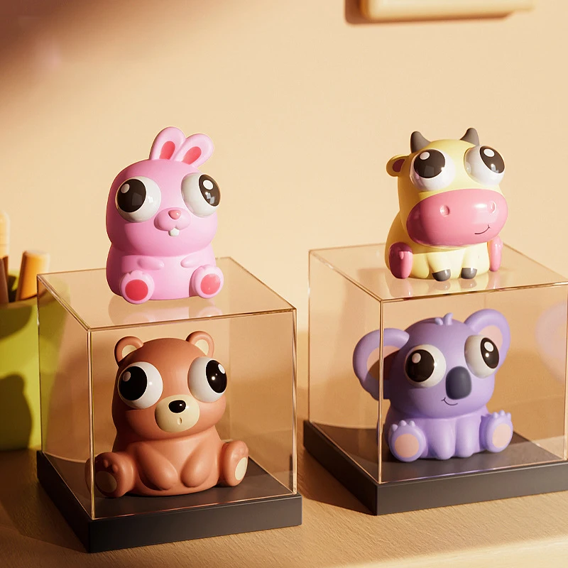 Cute Animals Squishy Fidget Toys Up Eyes Doll Stress Relief Venting Joking Toys Sensory Play Toys