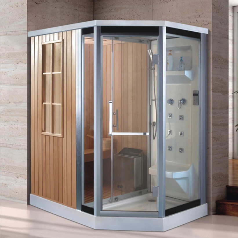 wood steam shower/ wooden steam cabinet/ wood sauna box steam bath