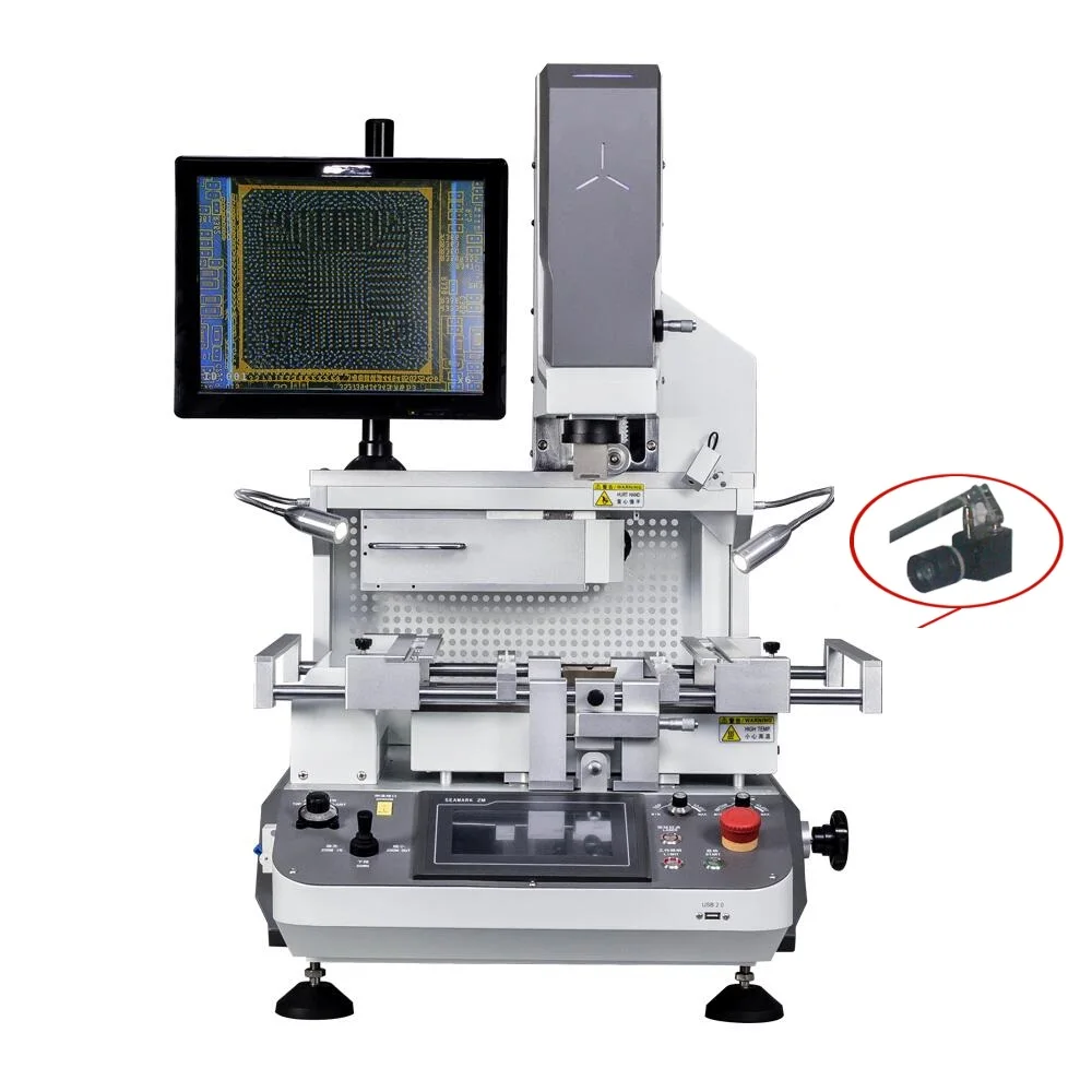 SMT SMD Optical Alignment hot air BGA Rework Staton ZM-R7220C For Electronic Components SMD IC Soldering Desoldering Station