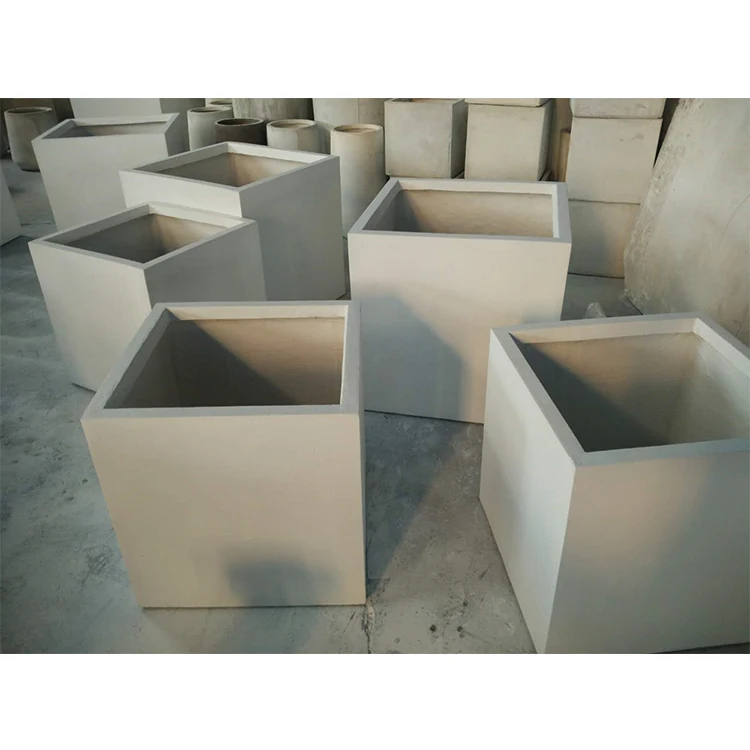Low Price Square Flower Pot Planter Tall Flower Pot Concrete Flowerpot Outdoor Plant pot