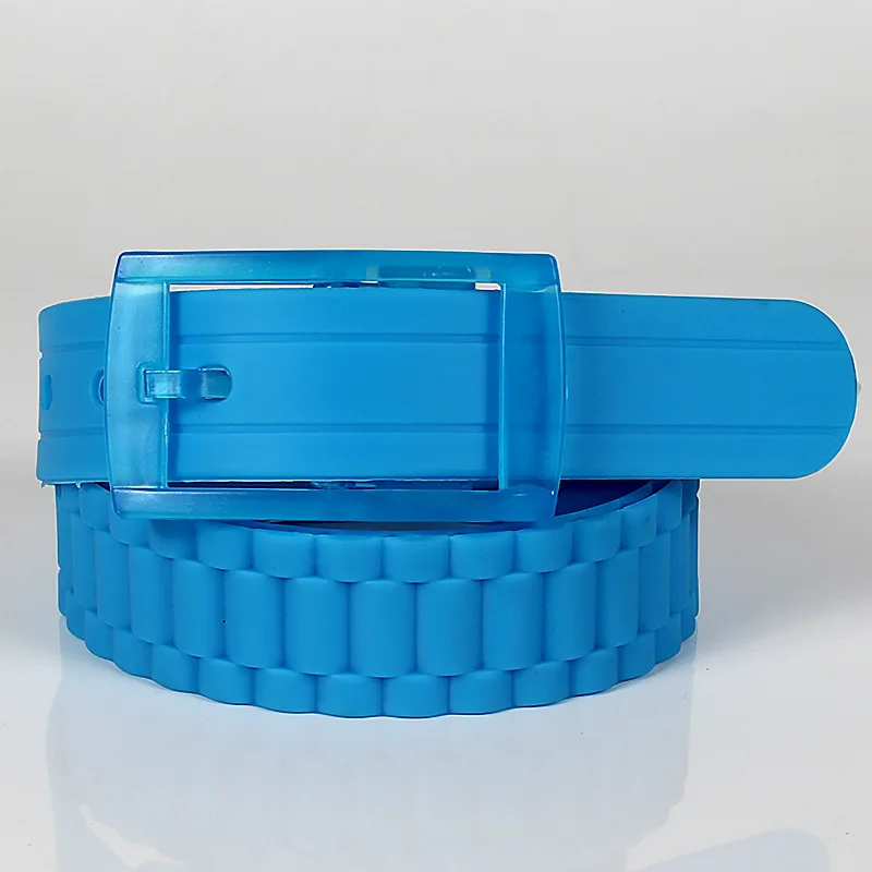 Wholesale Fashionable Environmental Candy Colorful Women Mens Unisex Plastic Belt