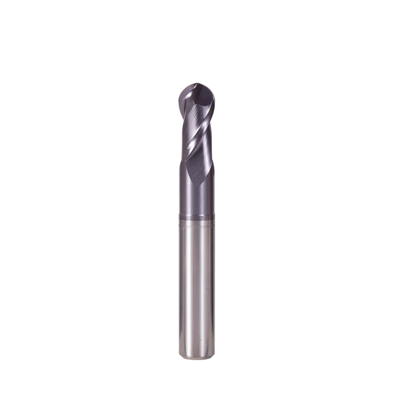 5X Series High-Efficiency HRC65 Deep Groove Long Neck Ball Nose End Mill for Precision CNC Machining