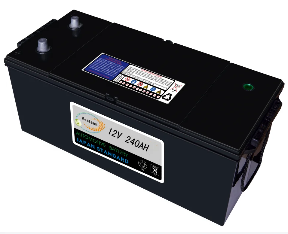 Vesteon hot sale Manufacturer high weight 12V 240AH JIS/DIN auto mf/dry battery for car