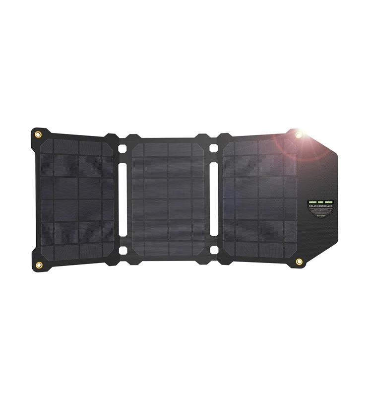 5V/12V/18V/20V 21W EFTE  Foldable Monocrystalline Laminated with ETFE Film Solar Panel Charger