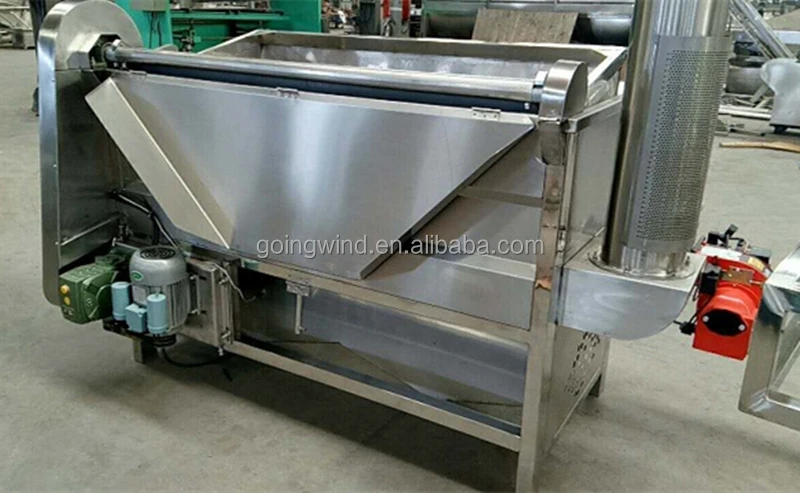 Automatic commercial potato chips fryer machine semi auto small sweet potatoes chip gas batch frying equipment price for sale