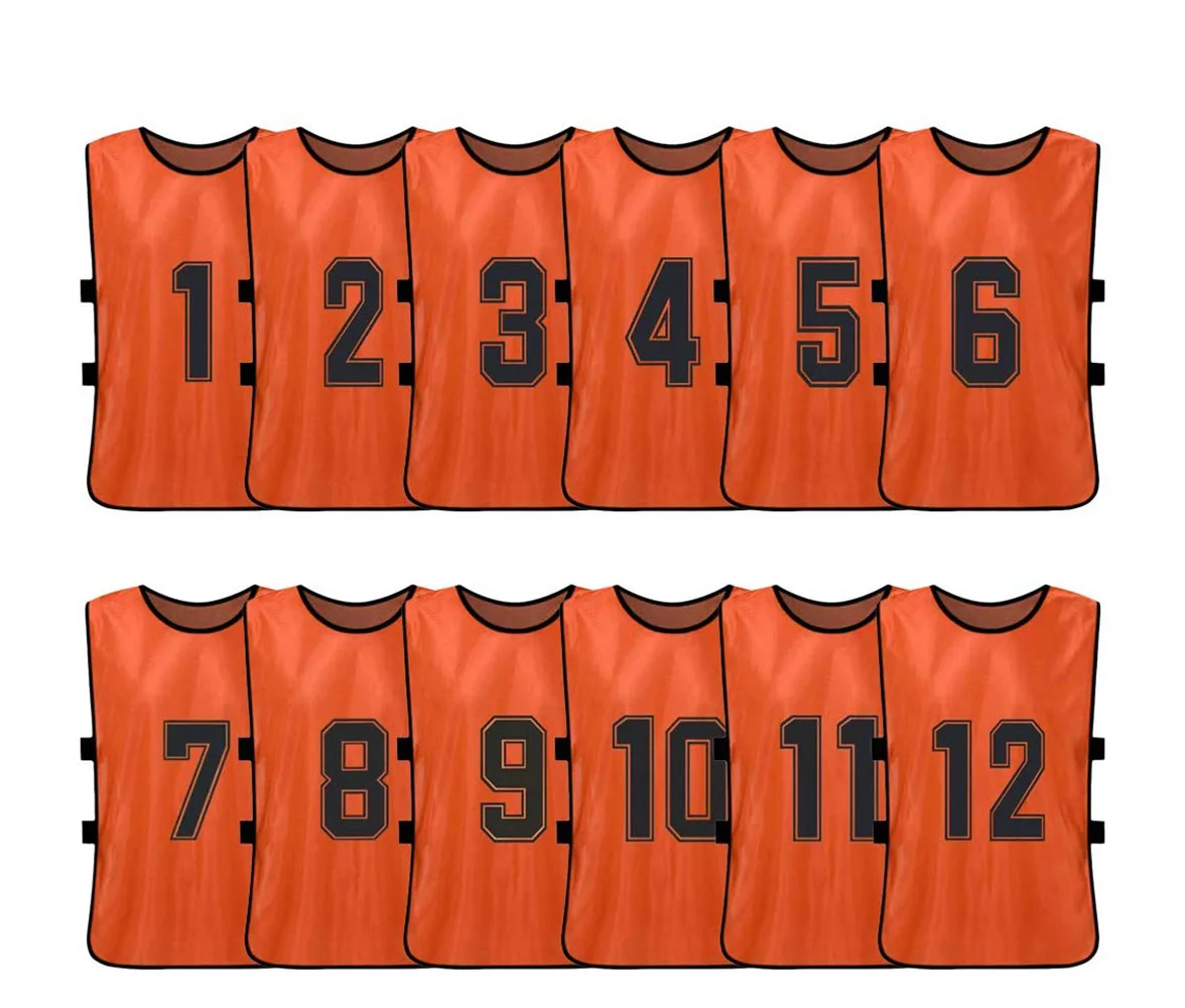 Manufacturers Supply Best Price Custom Scrimmage Training Vests Sports Mesh Pennies Blank Soccer Bibs