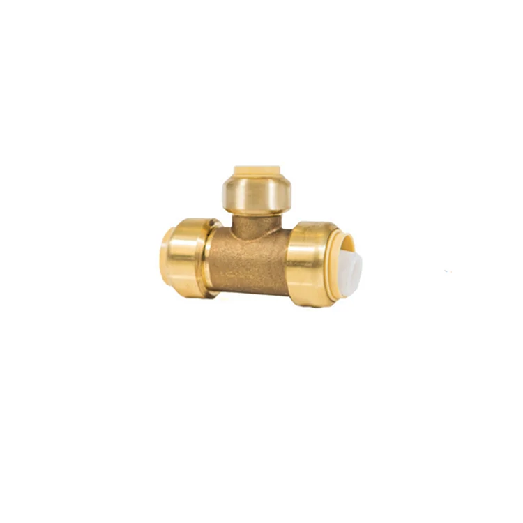 Lead Free Brass Push-Fit Fitting Compression  PEX Pipe Fittings For Floor Heating