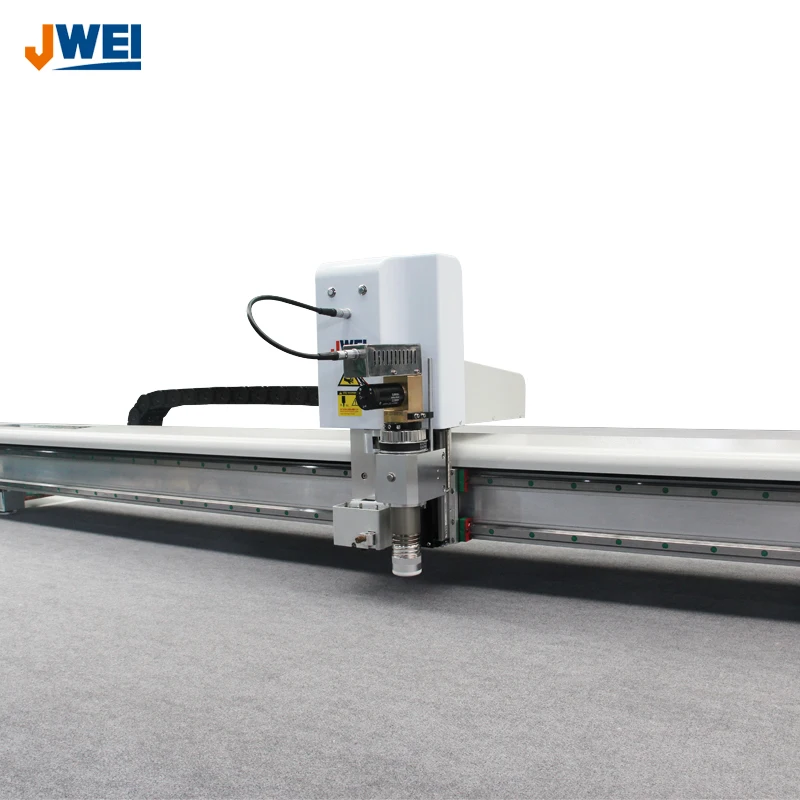 JWEI Fabric Cutting Machine Met Cutter Round Knife for Carpet Upholstery Bedding Curtains and Toweling