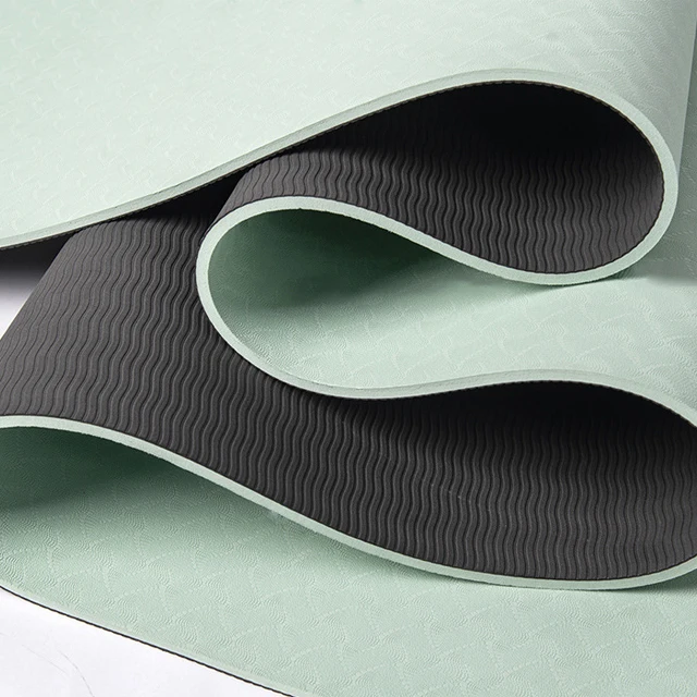 High Quality Exercise Gymnastics Pilates Gym Custom Logo Anti Slip Anti Tear Eco Friendly Exercise Fitness TPE Yoga Mat