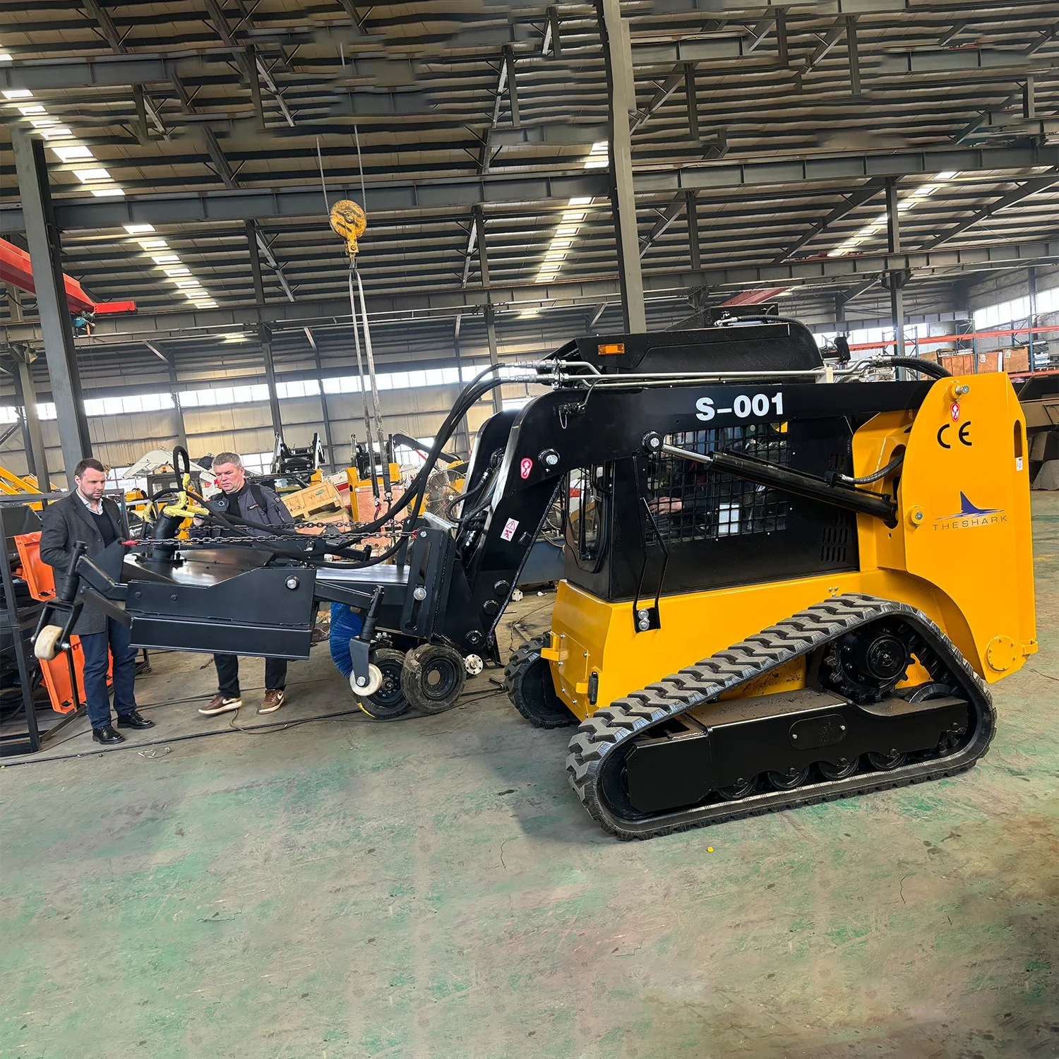 high quality crawler track skid steer loader attach mulcher track skid loader skids steer with forestry mulcher