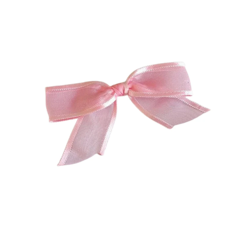 Customized decorative gifts with elastic bows with red satin ribbons
